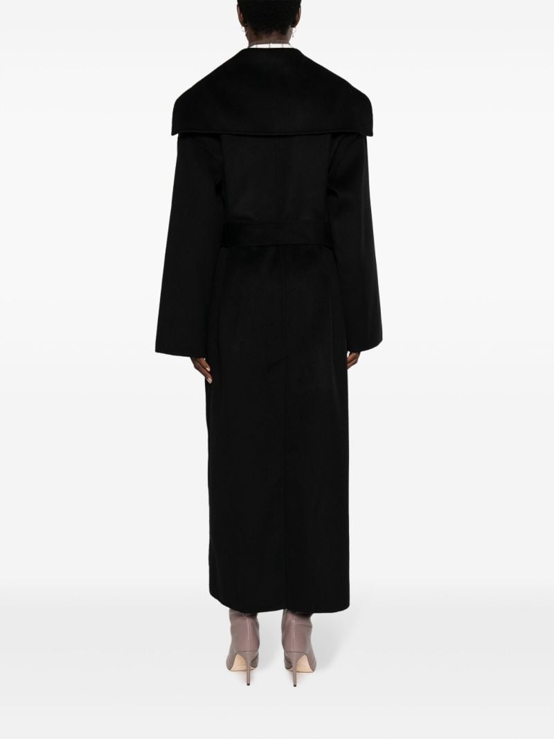Black Ruta Belted Coat