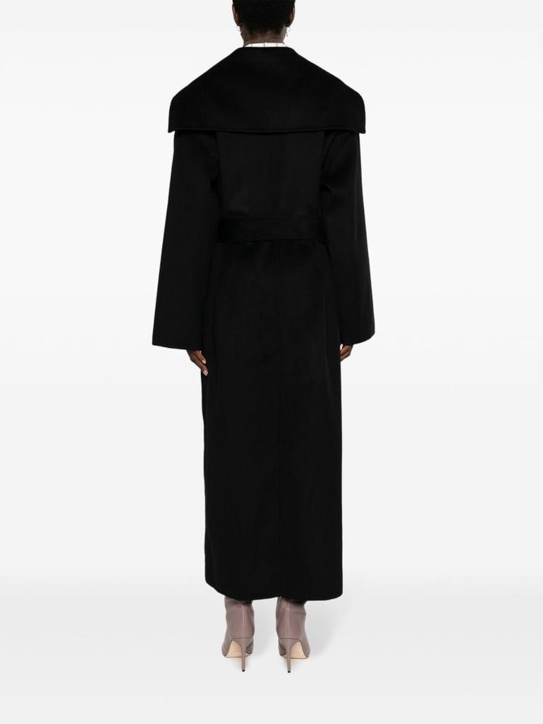 Black Ruta Belted Coat