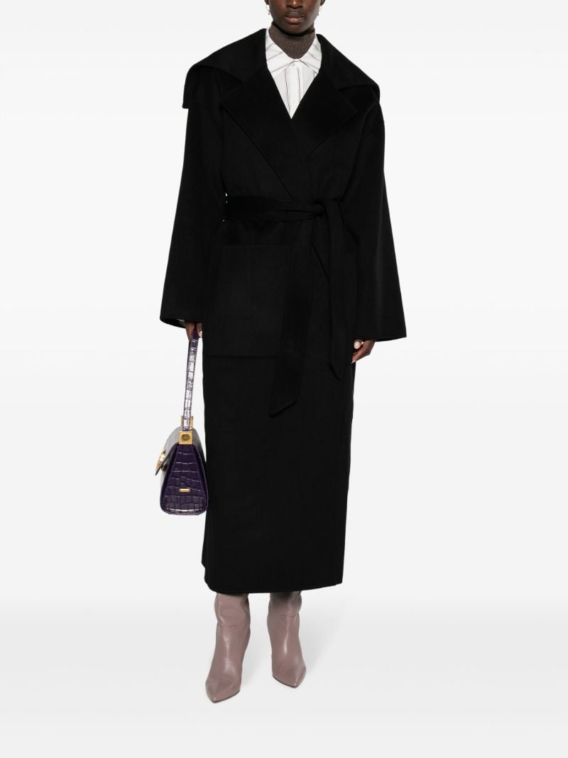 Black Ruta Belted Coat