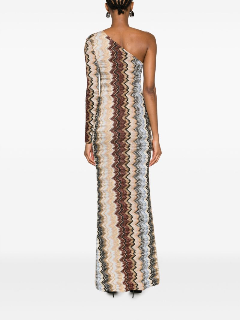 Multicolour Zigzag Maxi Dress