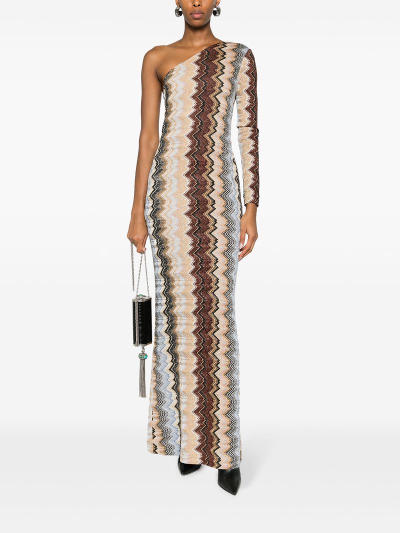 Multicolour Zigzag Maxi Dress