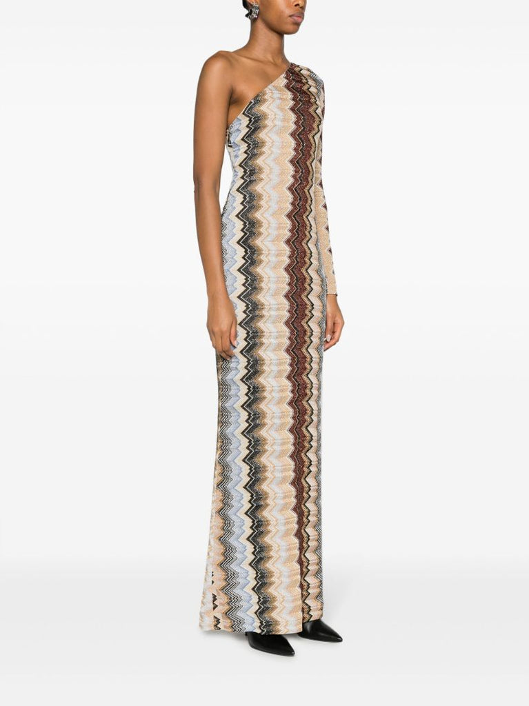 Multicolour Zigzag Maxi Dress