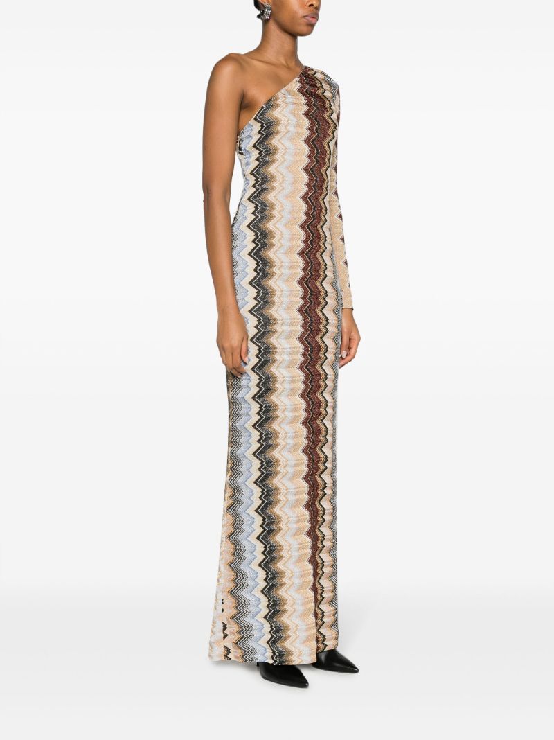 Multicolour Zigzag Maxi Dress