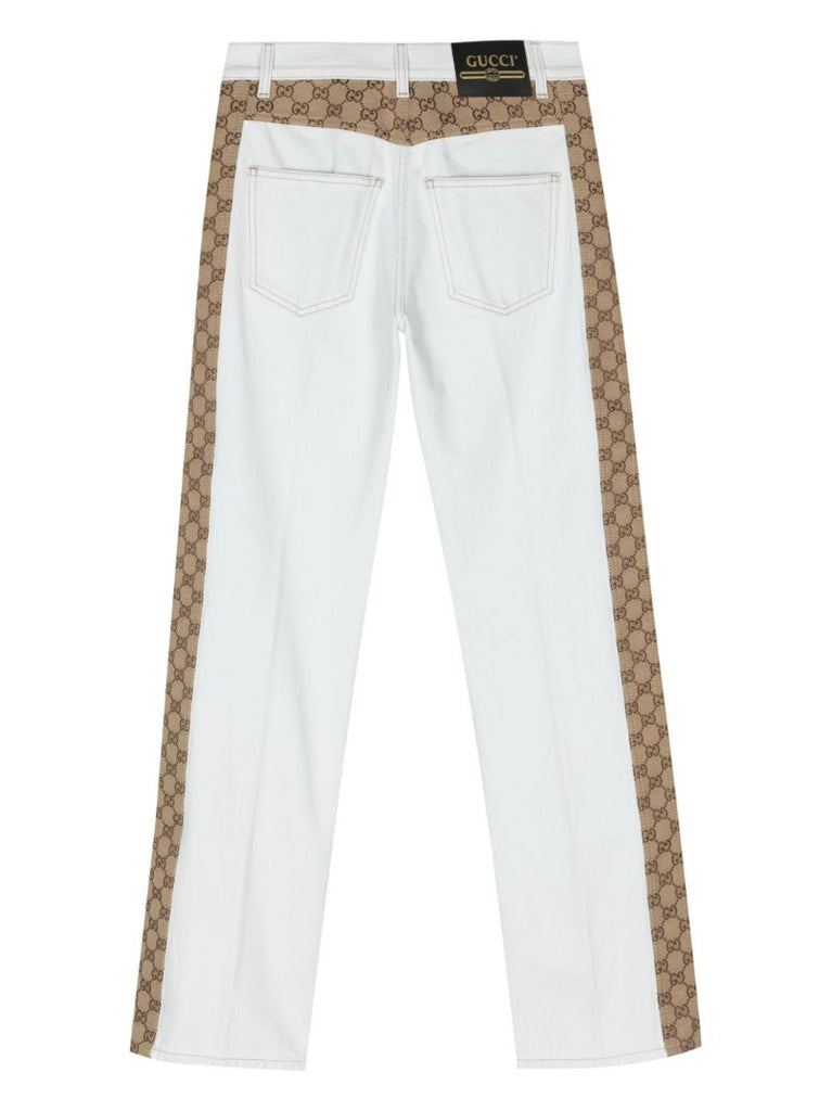 Gg Canvas Straight-leg Jeans