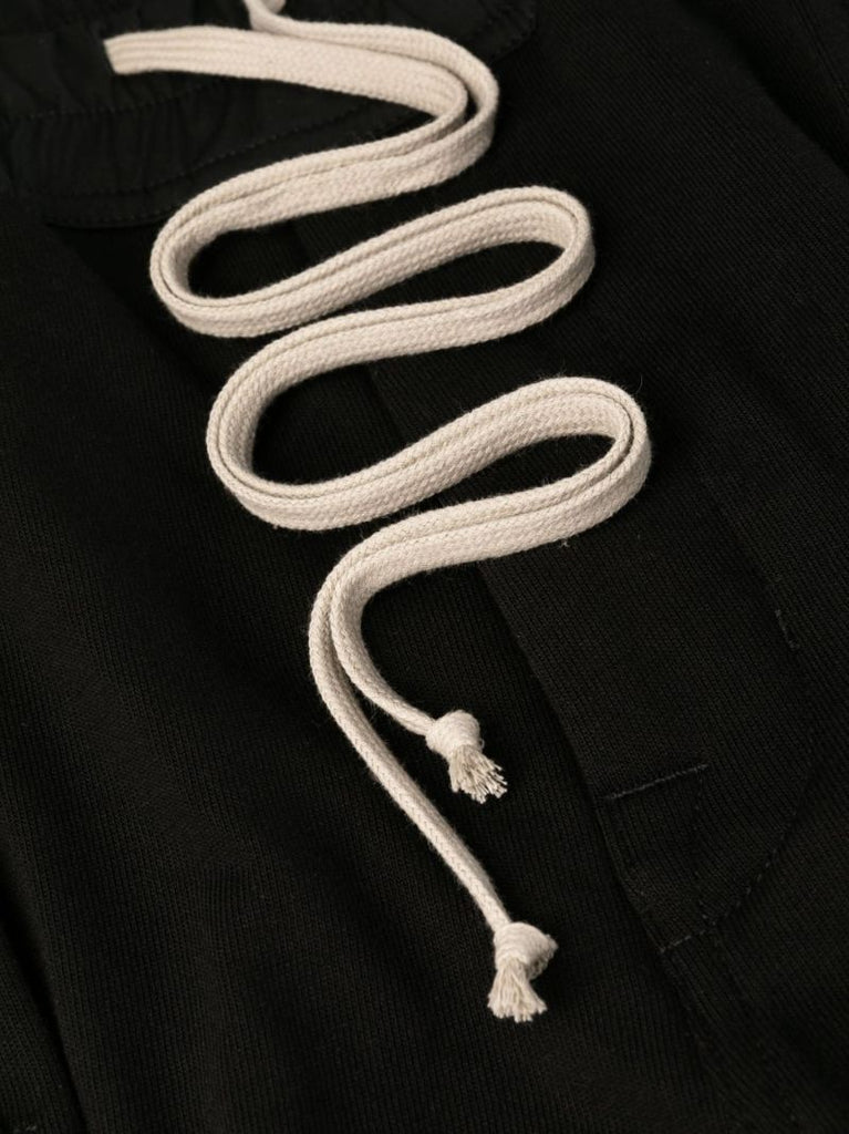Black Cargo Organic Cotton Track Pants