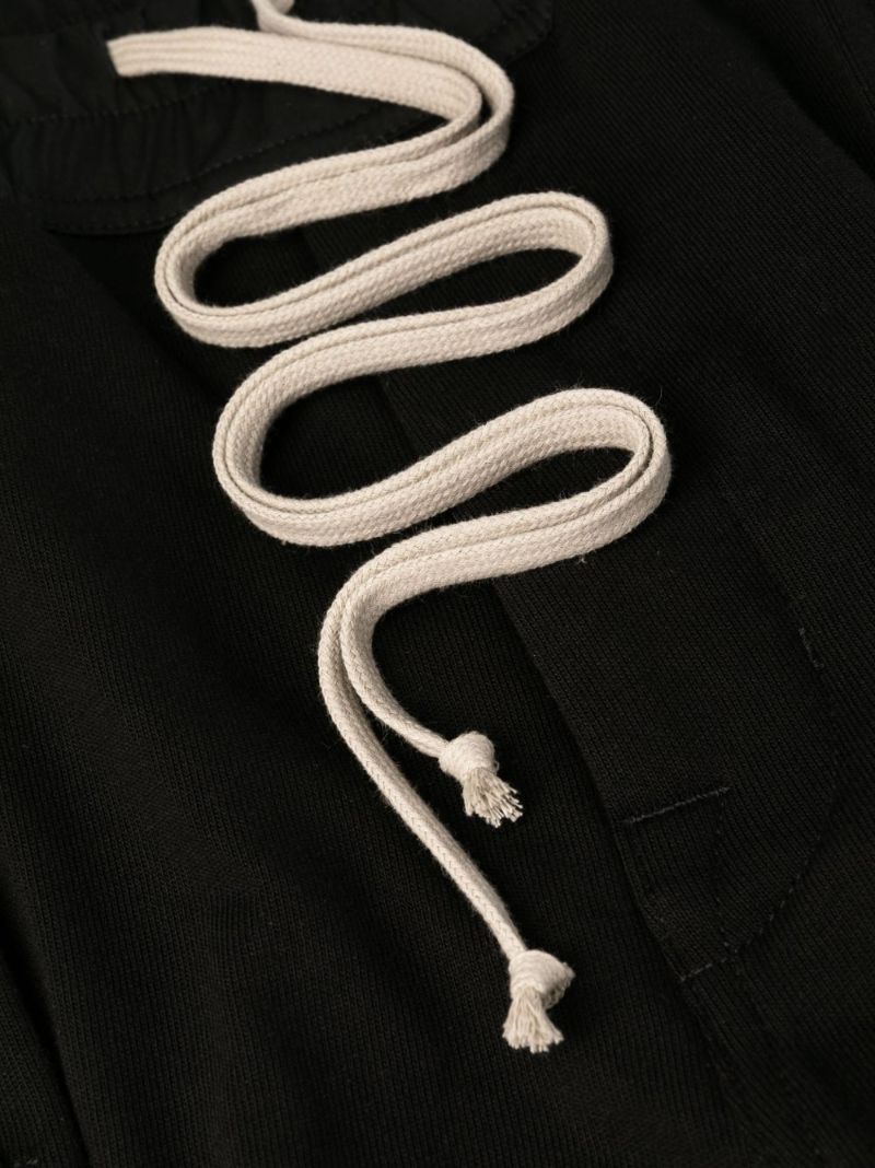 Black Cargo Organic Cotton Track Pants