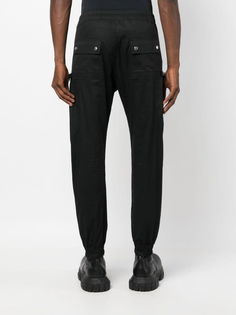 Black Drop Crotch Drawstring Trousers