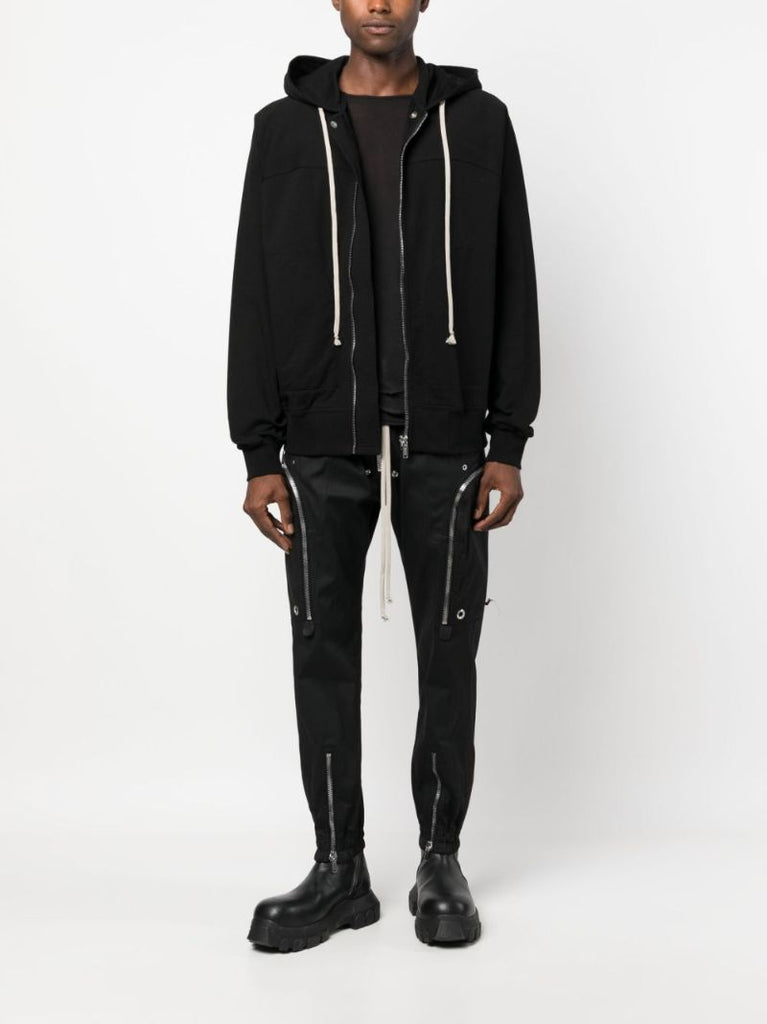 Black Drop Crotch Drawstring Trousers