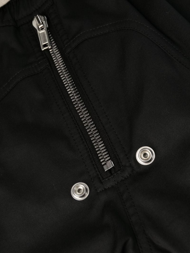 Black Drop Crotch Drawstring Trousers
