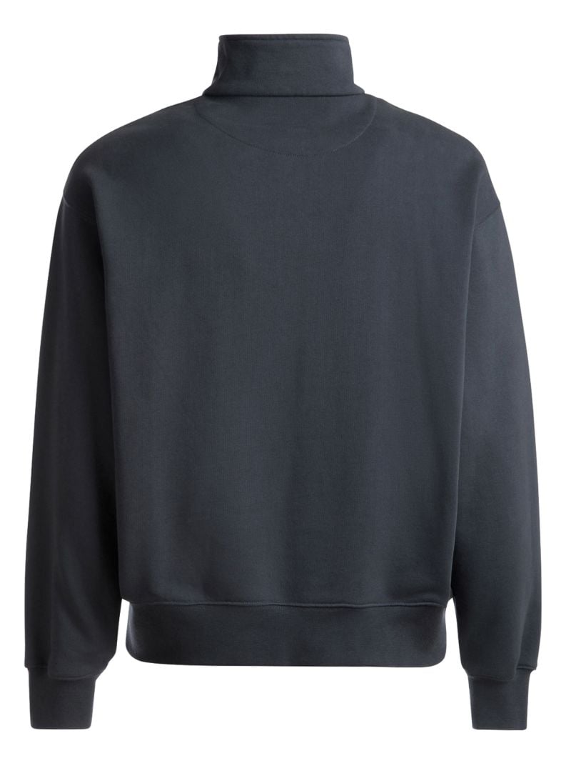 Blue Train-print Cotton Sweatshirt