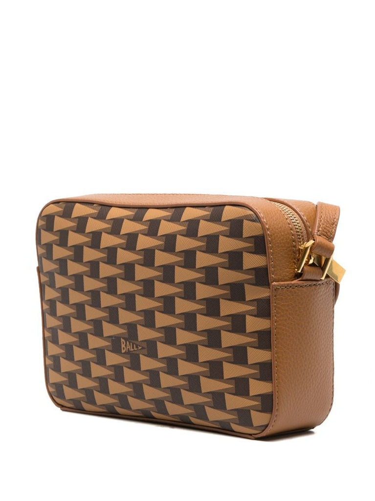 Brown Daniel Pennant Leather Cross Body Bag