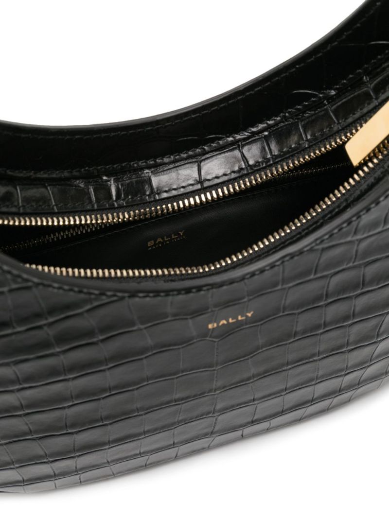 Baroque Crocodile-embossed Leather Tote Bag