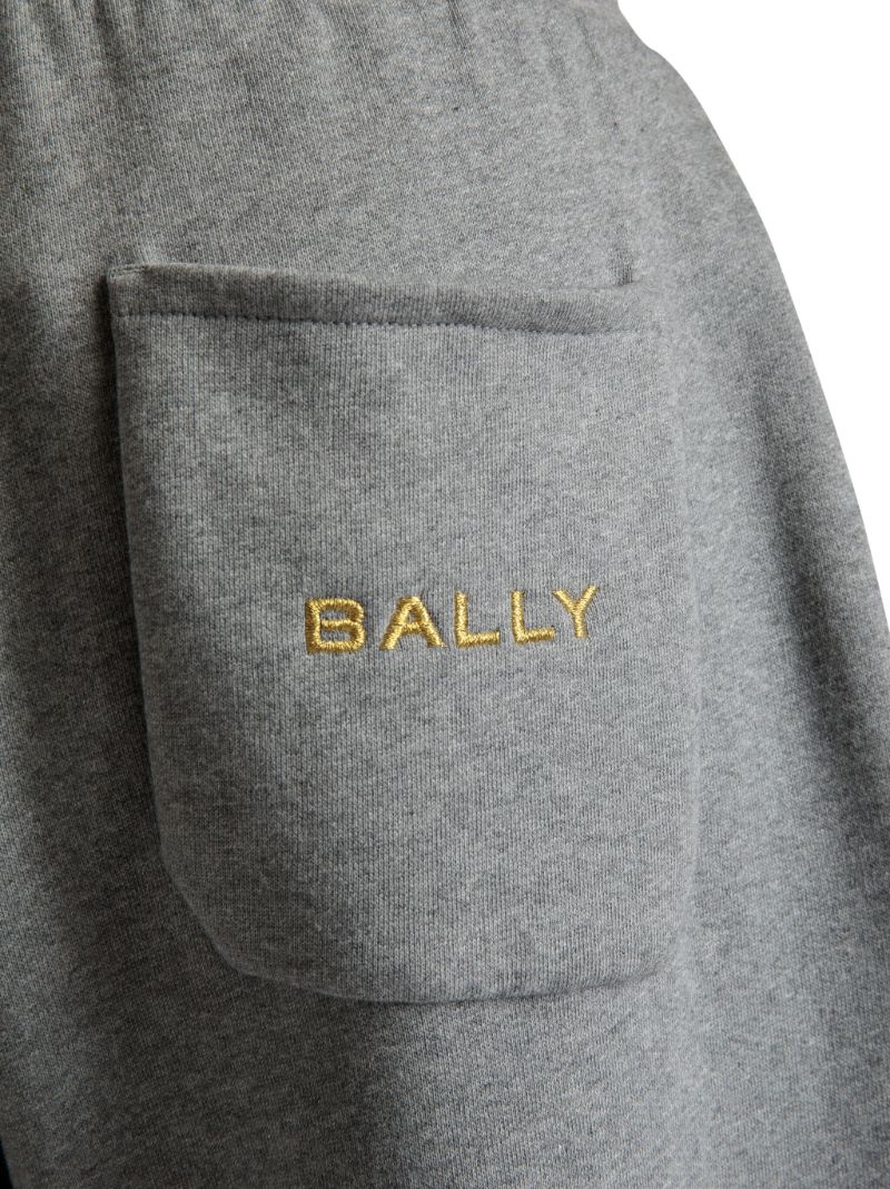 Grey Logo-embroidered Cotton Track Pants