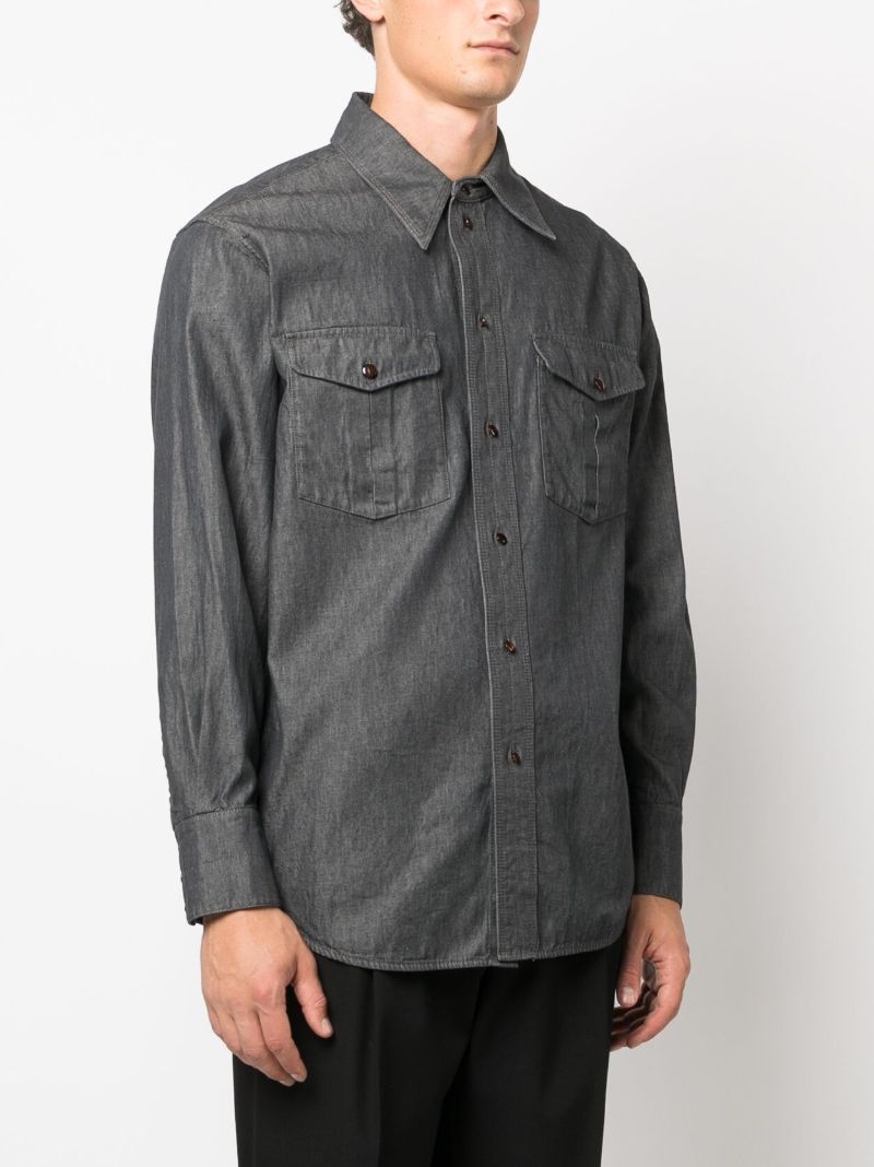 Grey Western Cotton Shirt
