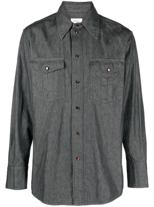 Grey Western Cotton Shirt