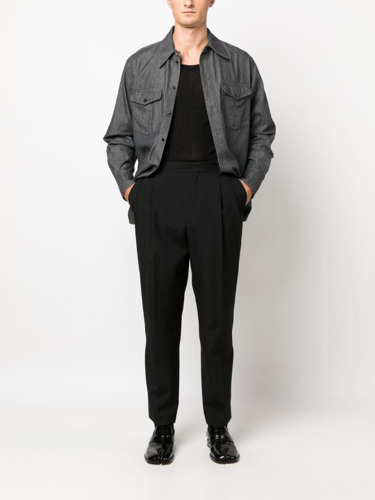 Grey Western Cotton Shirt