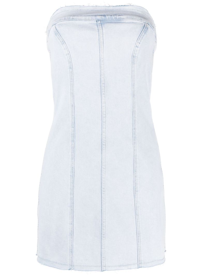 Blue Light Compression Denim Mini Dress