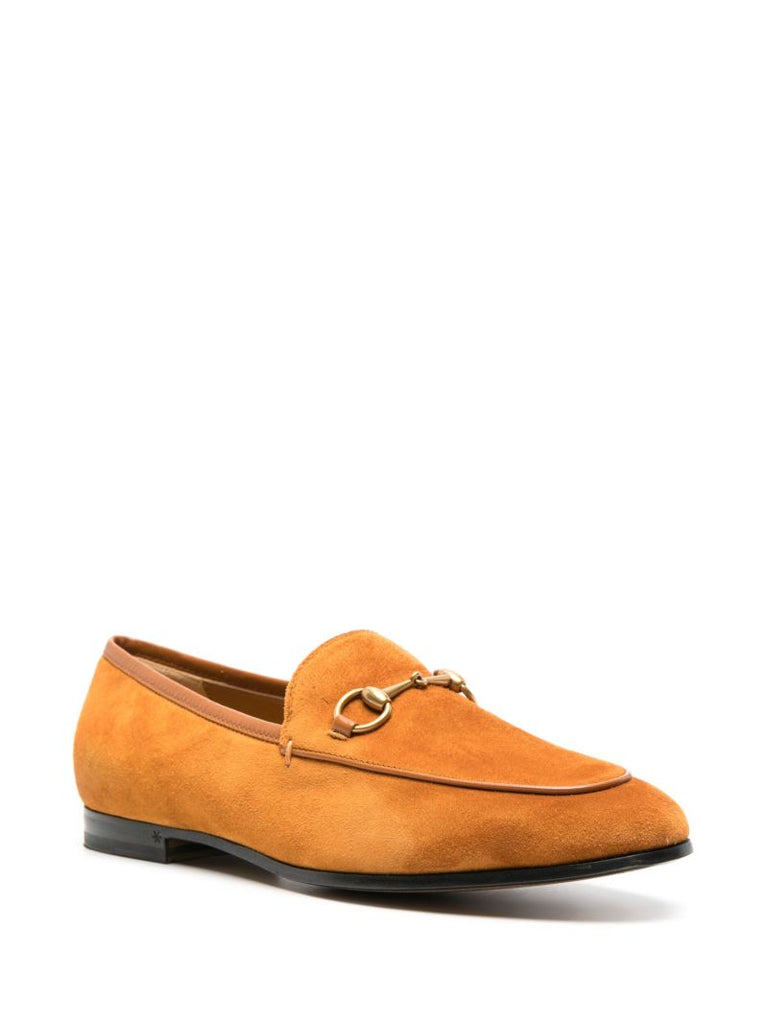 Orange Jordaan Suede Loafers
