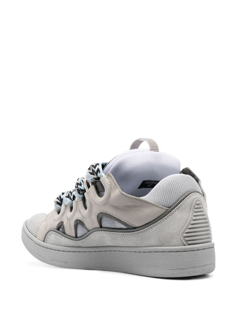 Grey Curb Panelled Sneakers