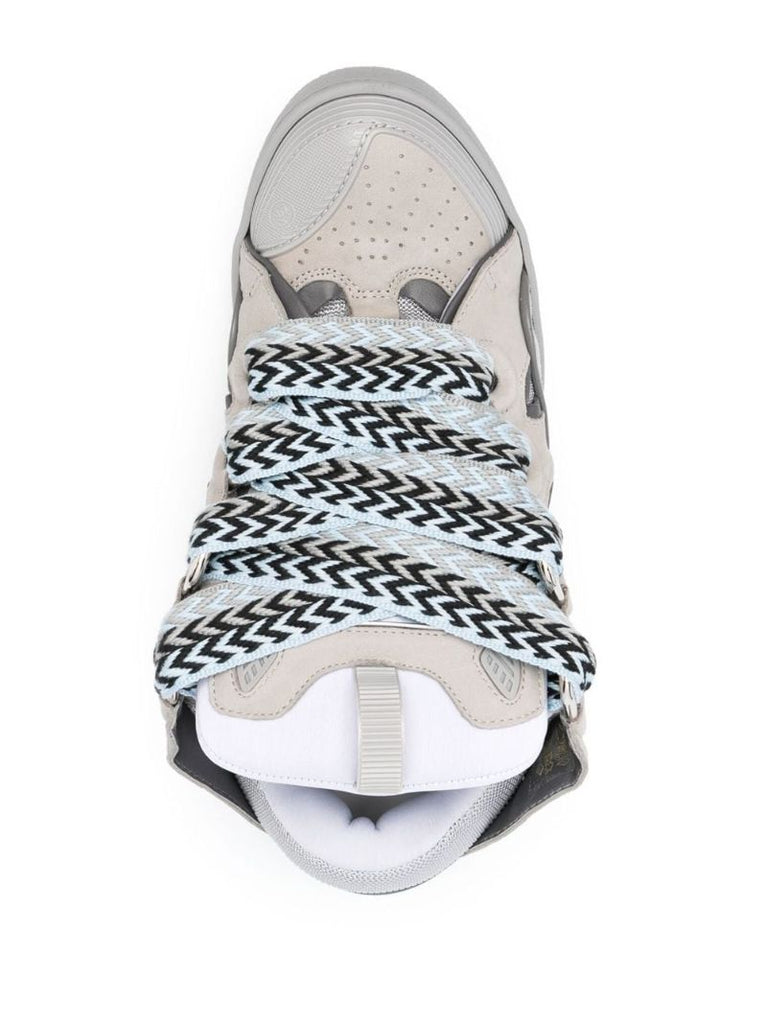 Grey Curb Panelled Sneakers