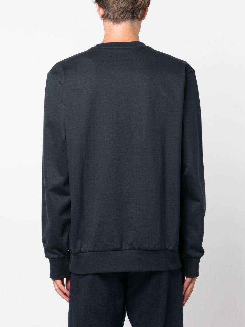 Blue Logo-print Cotton Sweatshirt