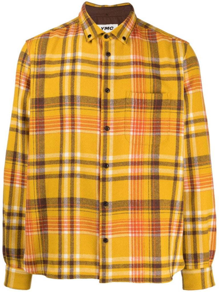 Yellow Dean Checked Wool Shirt