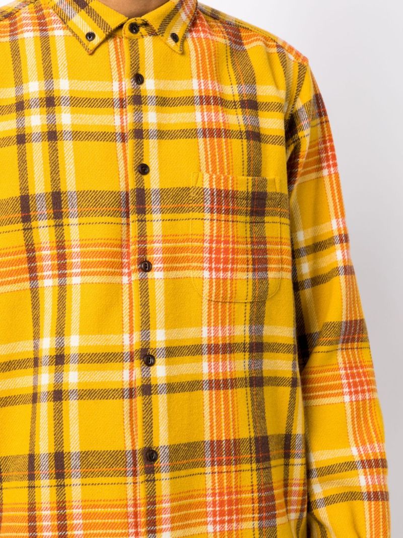Yellow Dean Checked Wool Shirt