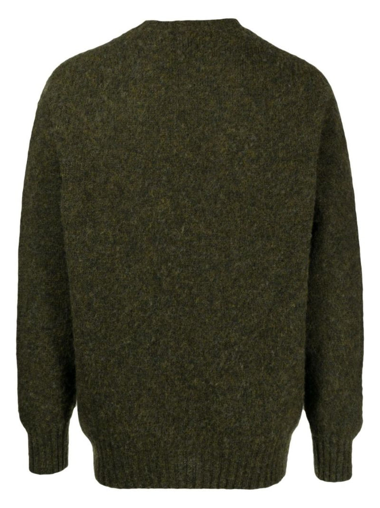 Green Suedehead Wool Sweater
