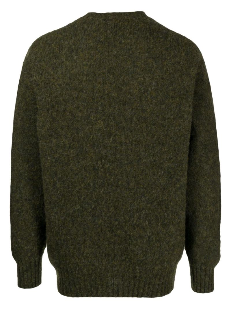 Green Suedehead Wool Sweater