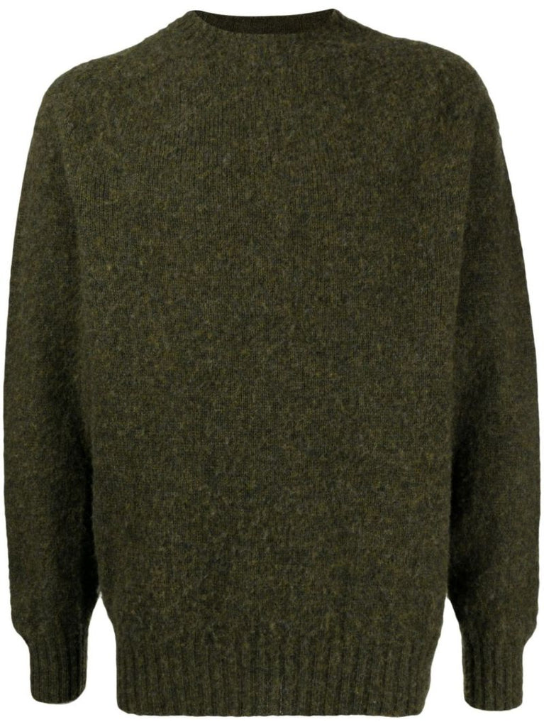 Green Suedehead Wool Sweater