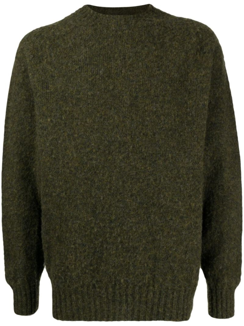 Green Suedehead Wool Sweater