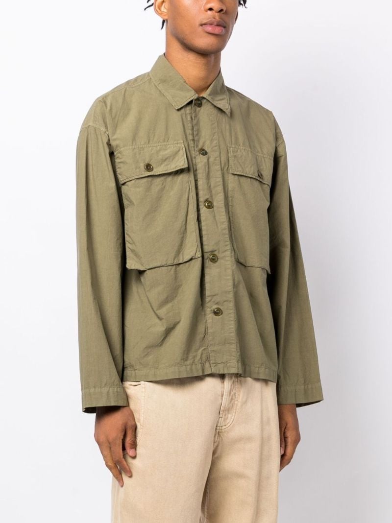 Green Cargo Pocket Shirt