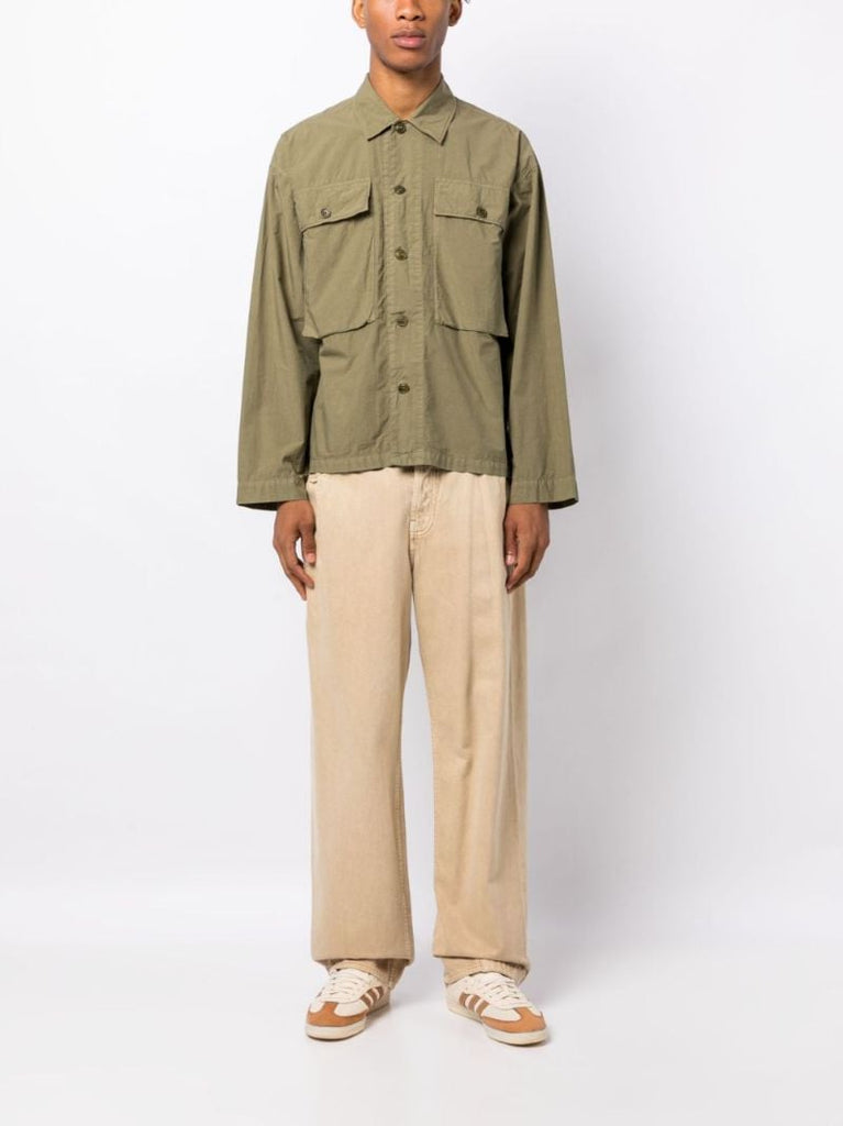 Green Cargo Pocket Shirt