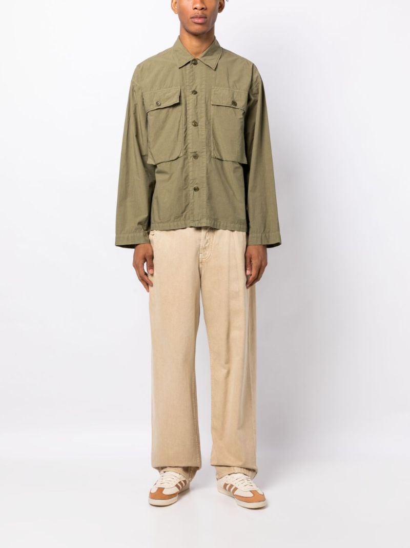 Green Cargo Pocket Shirt