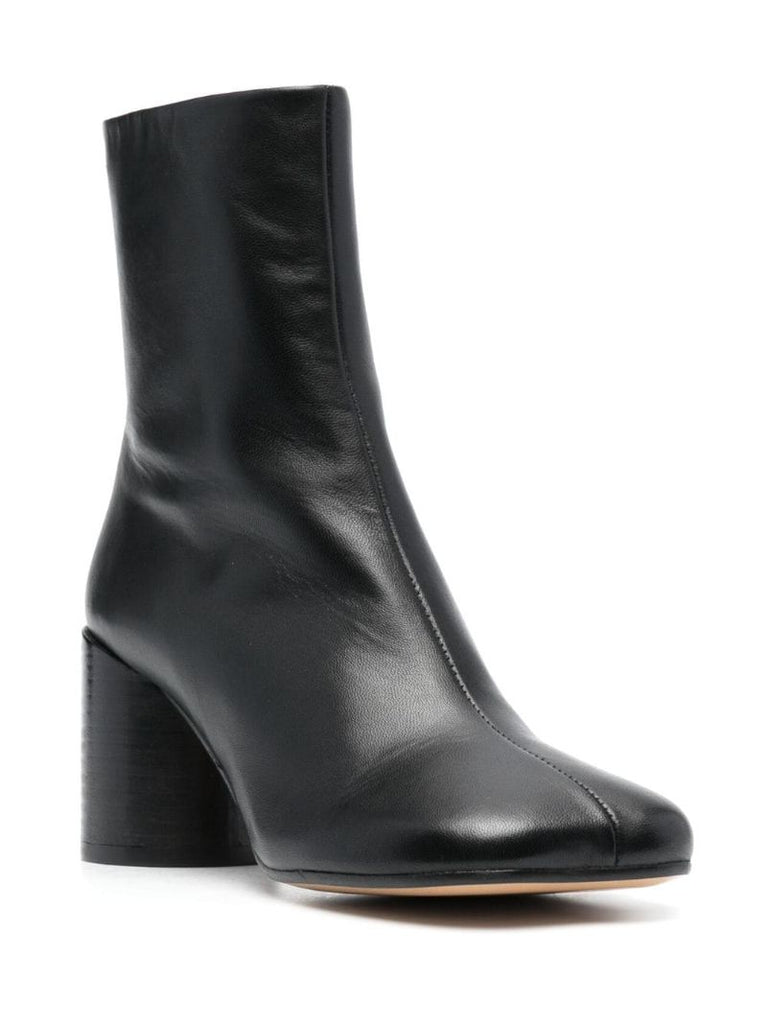 Black Anatomic 70 Leather Ankle Boots
