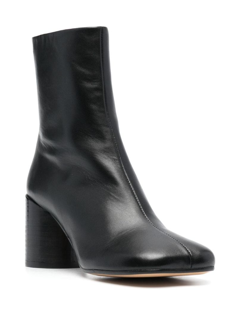 Black Anatomic 70 Leather Ankle Boots
