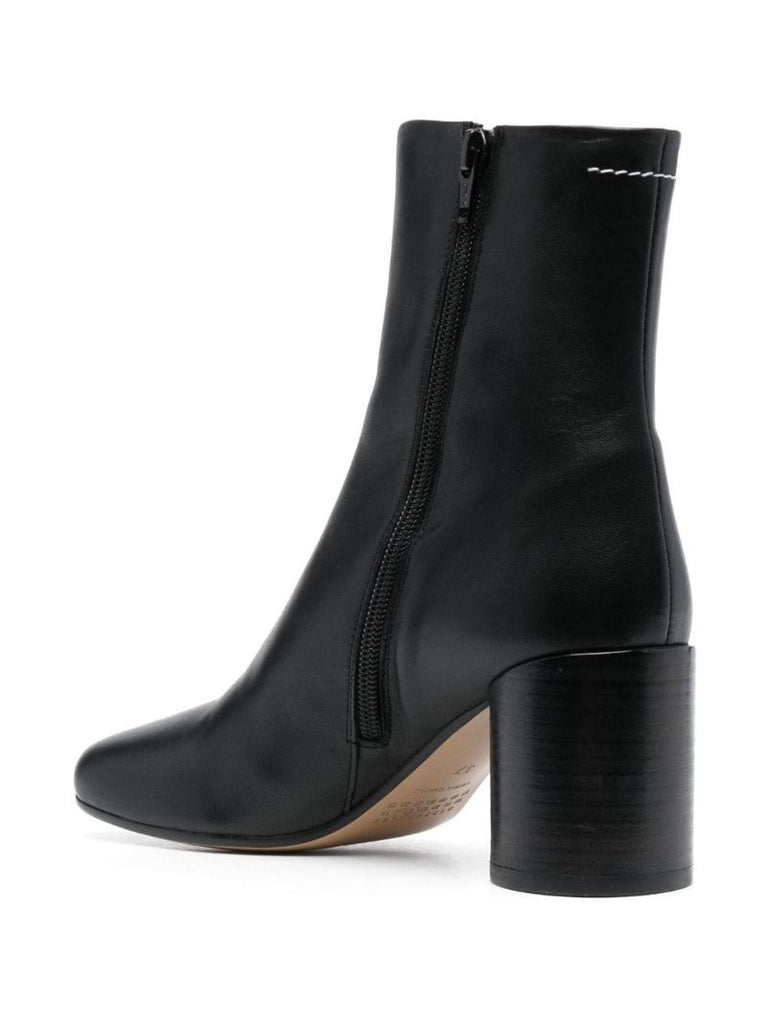 Black Anatomic 70 Leather Ankle Boots