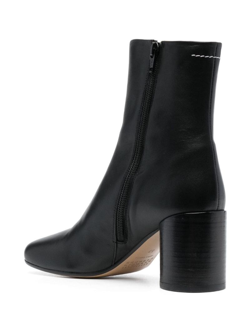 Black Anatomic 70 Leather Ankle Boots