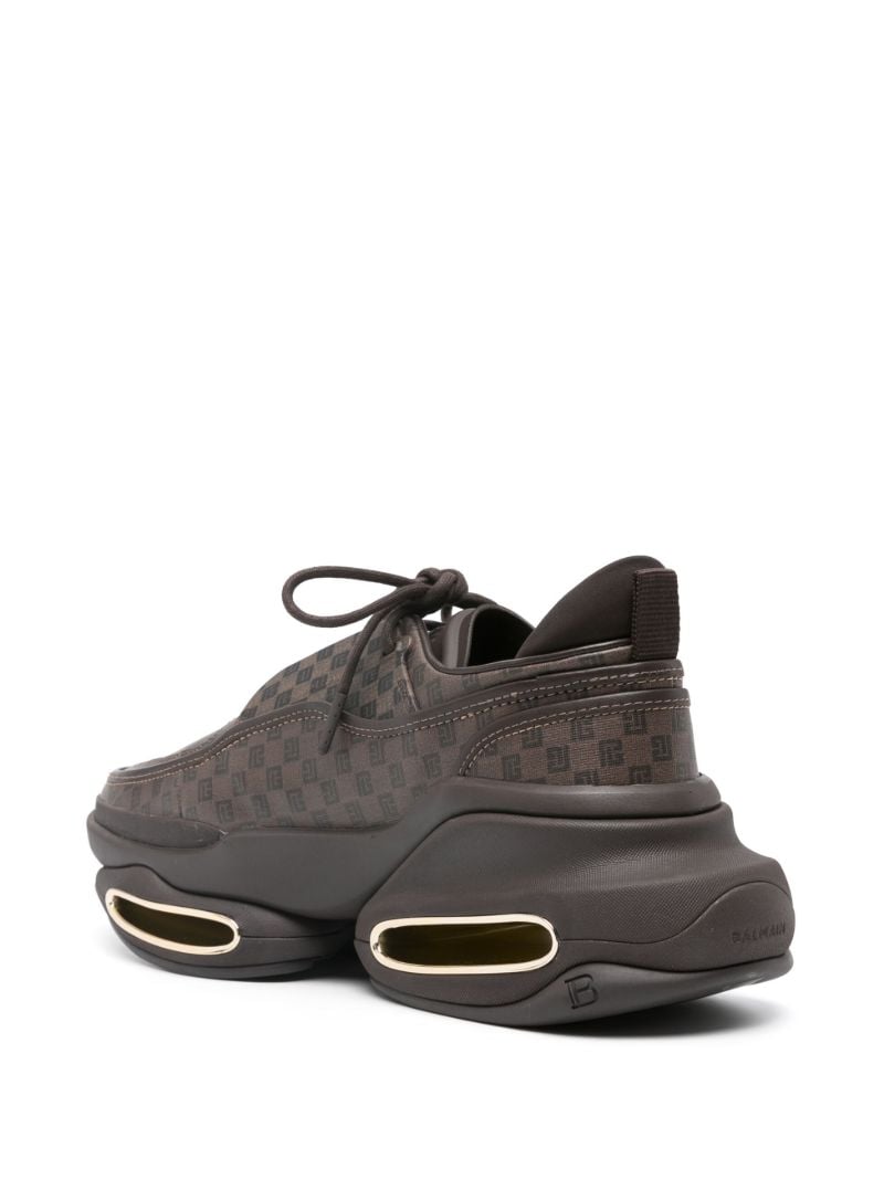 Brown B-bold Monogram-print Sneakers