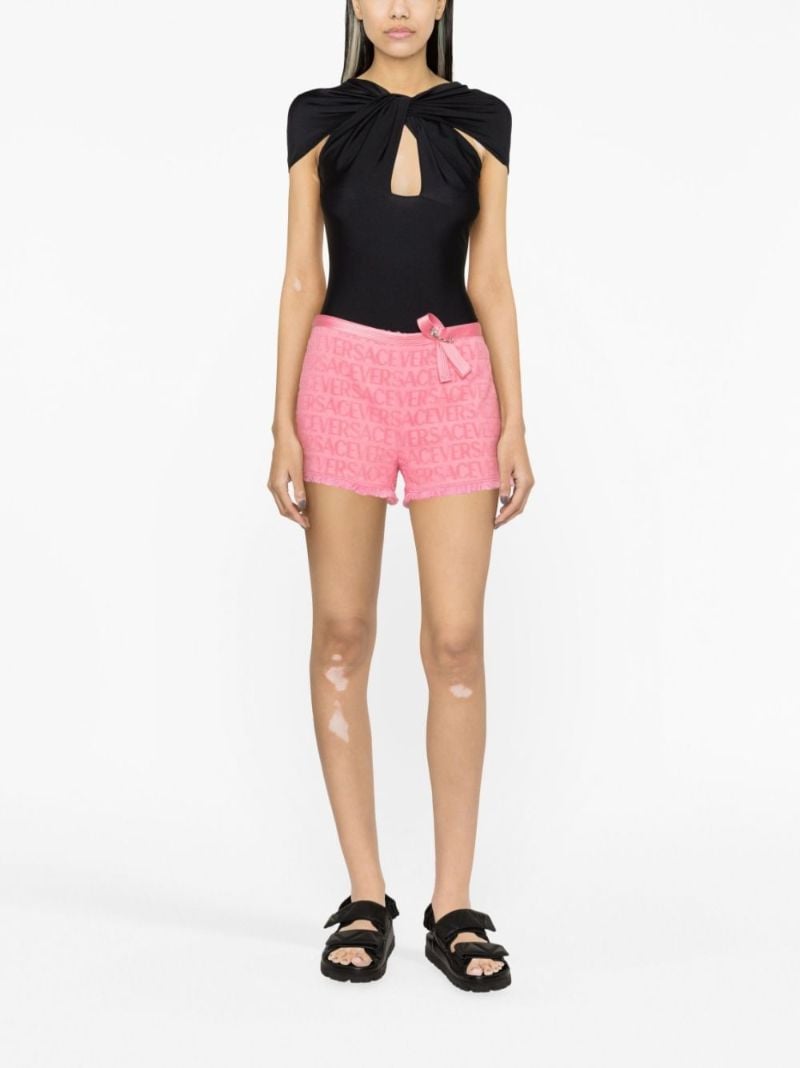 Pink Allover DevorÃ_x0083_Â© Cotton Shorts
