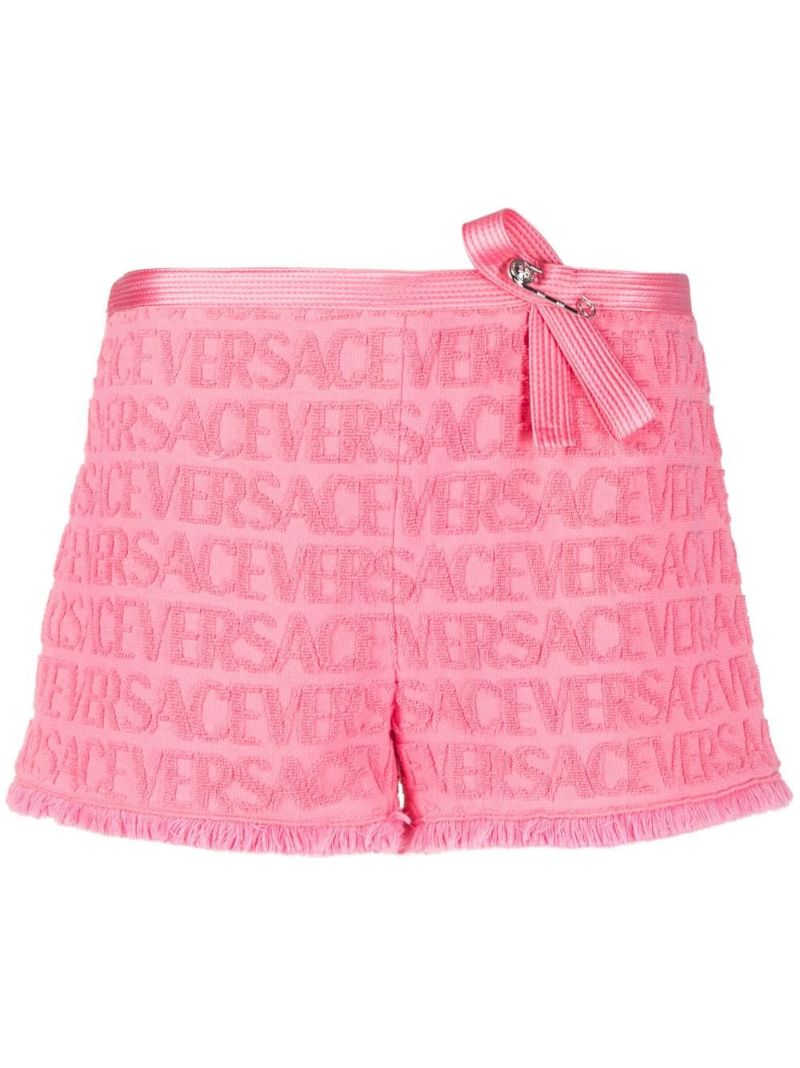 Pink Allover DevorÃ_x0083_Â© Cotton Shorts