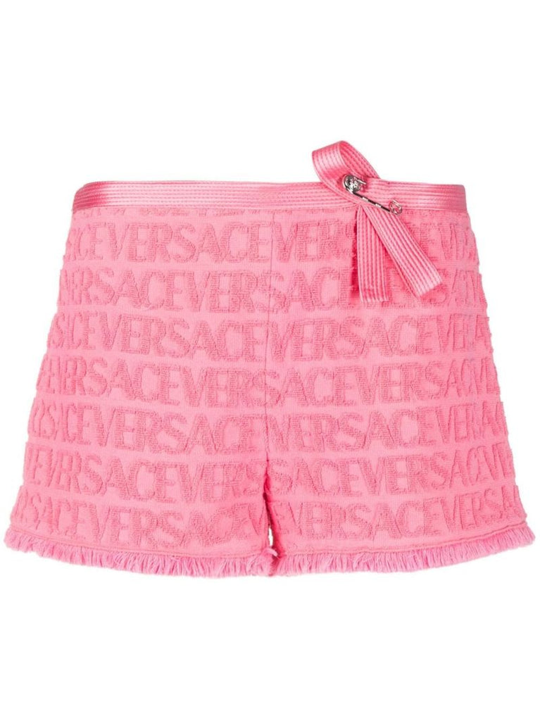 Pink Allover DevorÃ_x0083_Â© Cotton Shorts