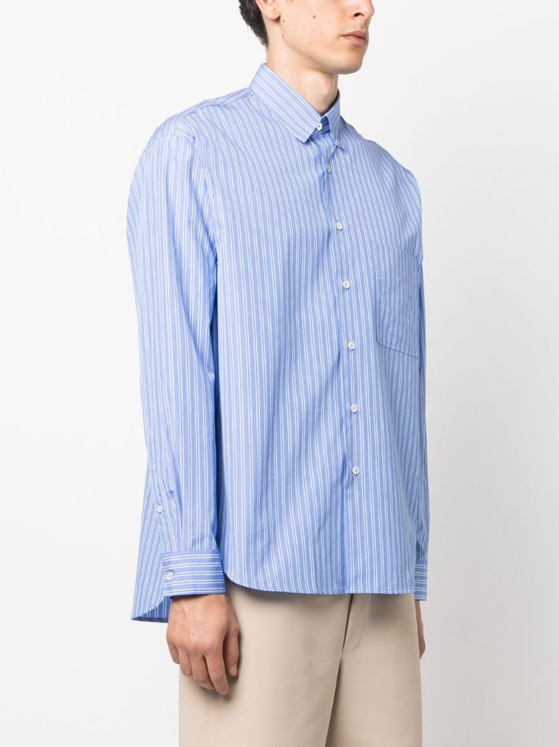 Blue Striped Cotton Shirt