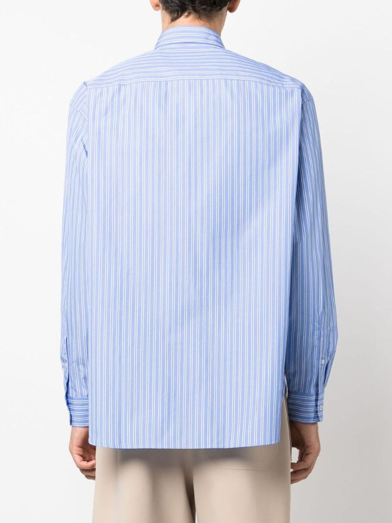 Blue Striped Cotton Shirt