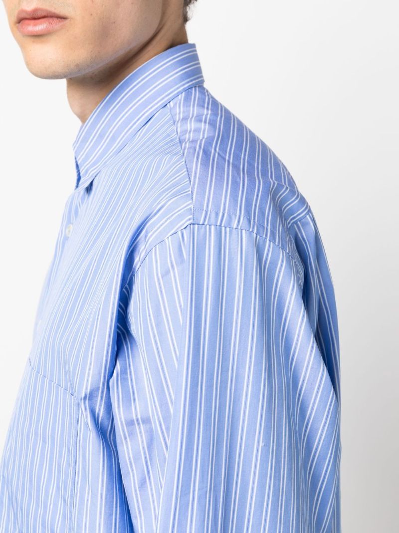 Blue Striped Cotton Shirt