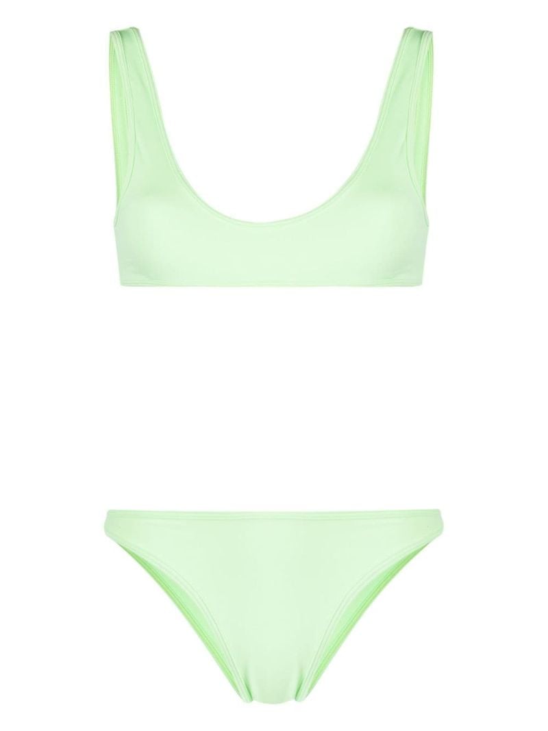 Green Coolio Scoop-neck Bikini