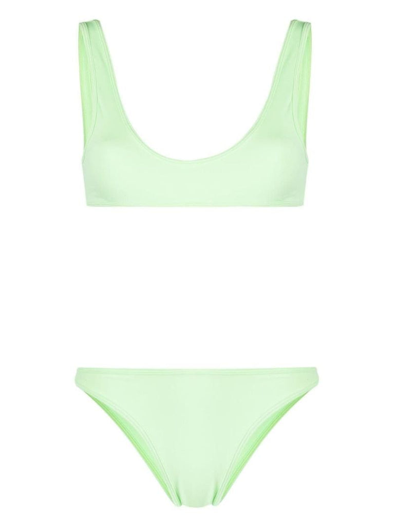 Green Coolio Scoop-neck Bikini
