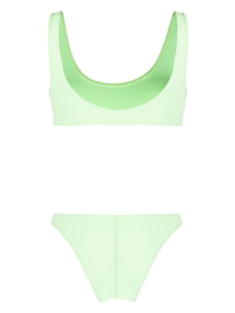 Green Coolio Scoop-neck Bikini