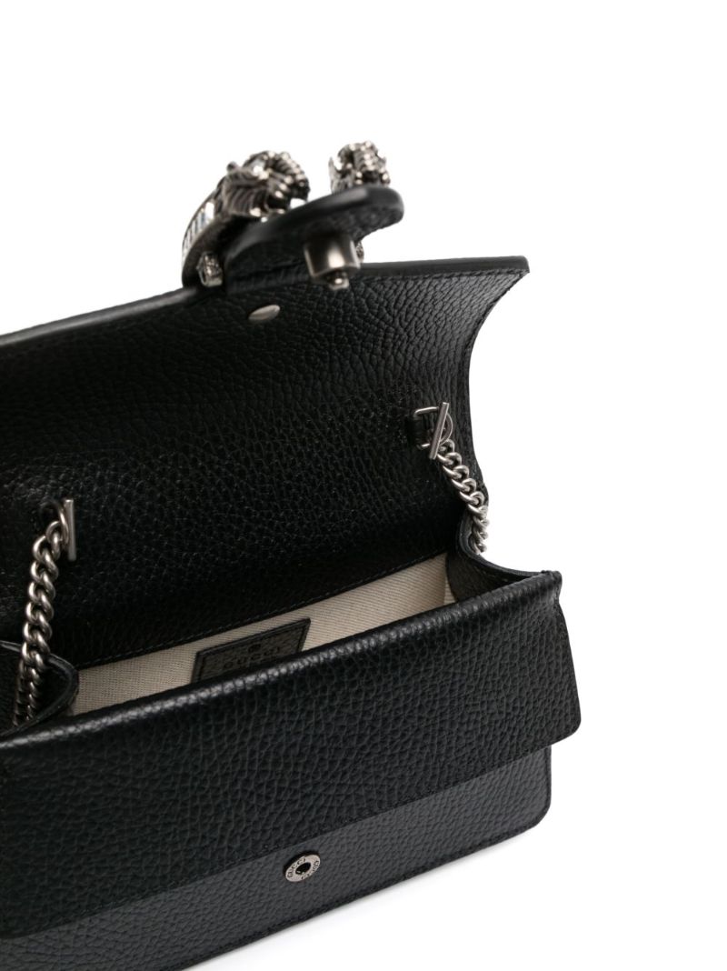 Black Dionysus Crystal Leather Mini Bag