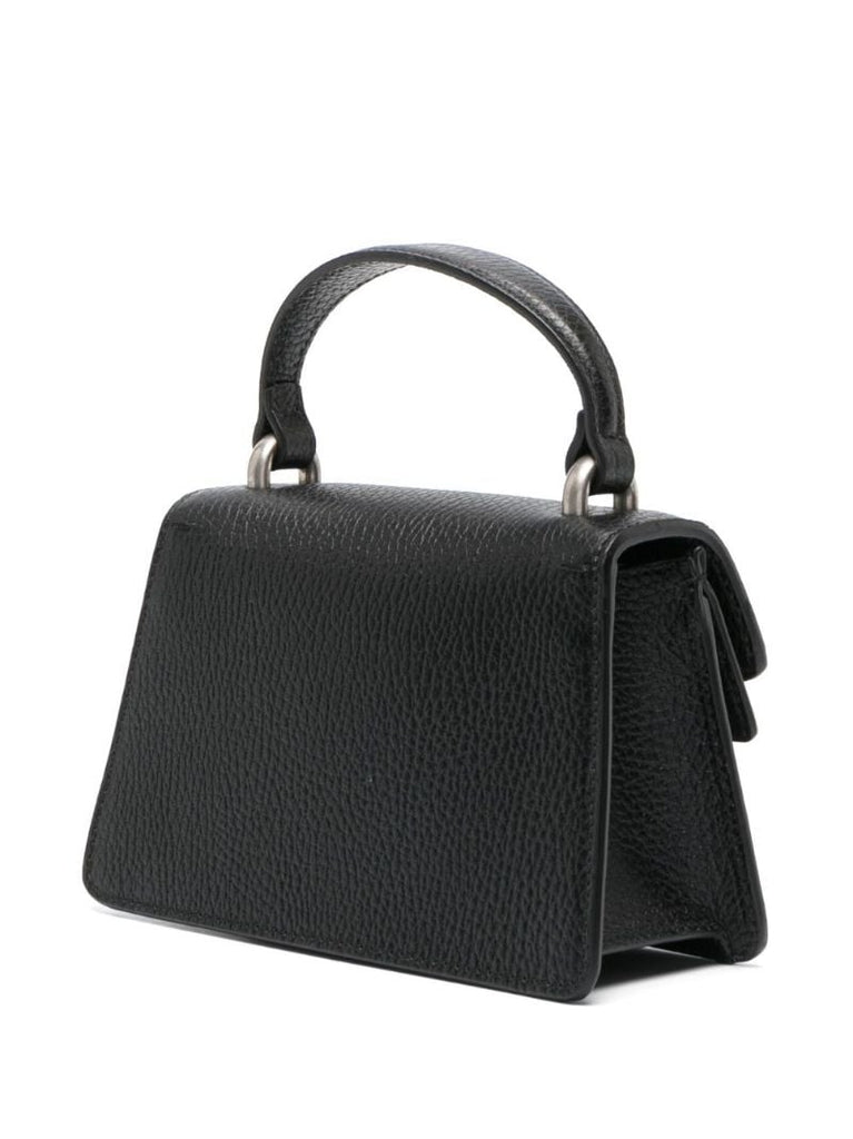 Black Dionysus Crystal Leather Mini Bag